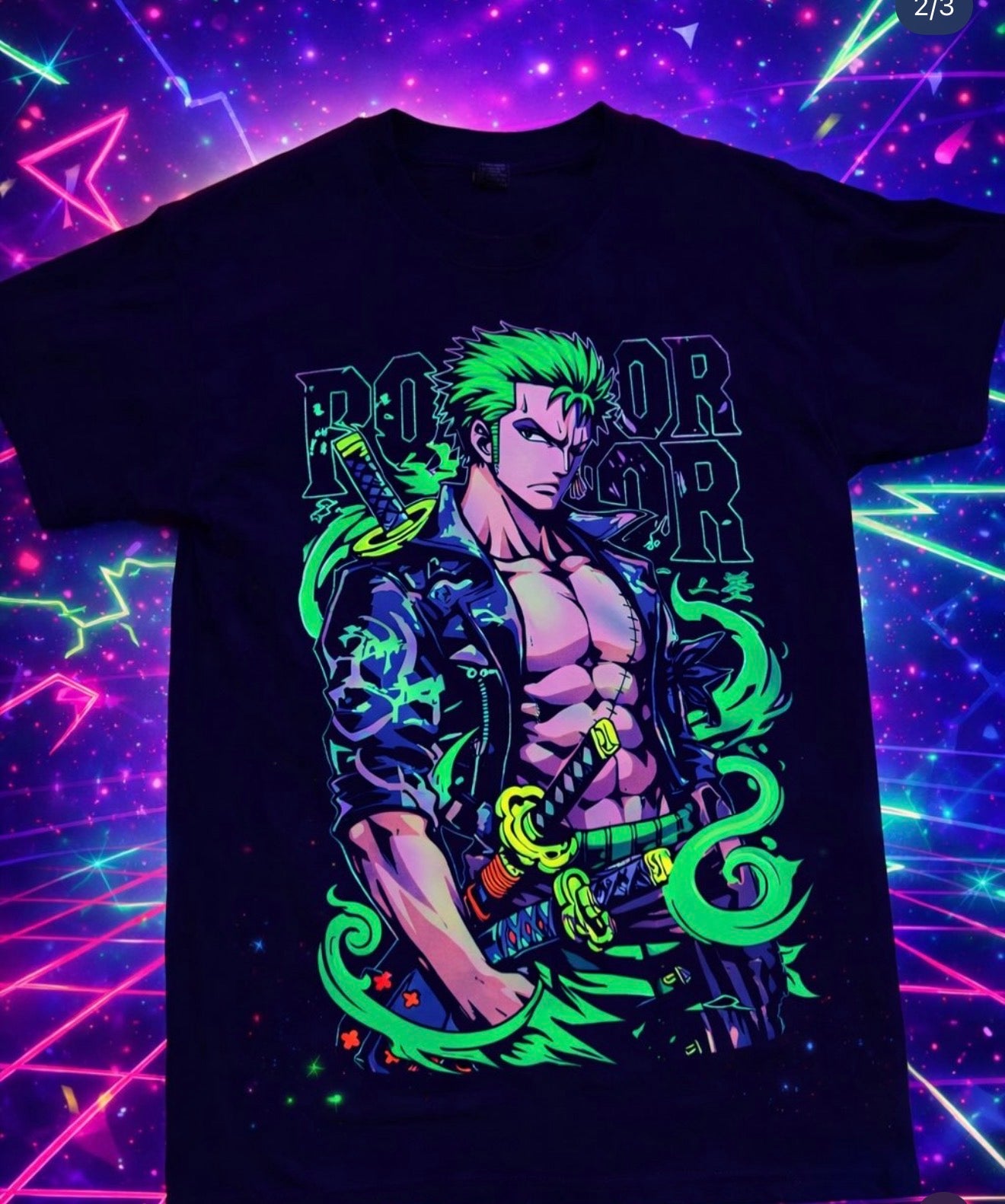 Black T-Shirtt  estilo anime