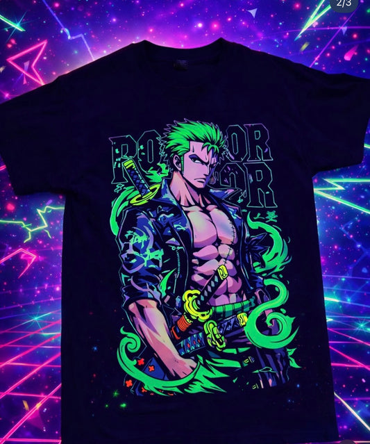 Black T-Shirtt  estilo anime